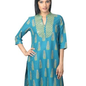 Aurelia Women Blue Kurta