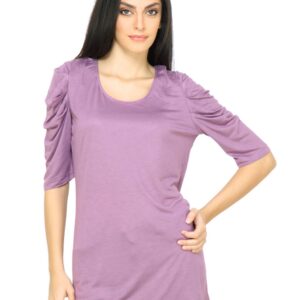 s.Oliver Women Solid Lavender Top