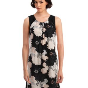 Femella Women Black Pleated Dress