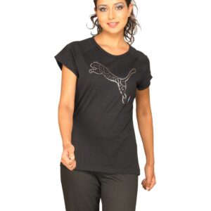 Puma Women's CBN Logo Black T-shirt