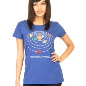 Tantra Women Blue Printed T-shirt