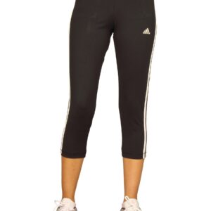 ADIDAS Women Ess Mf3s Black White Capri