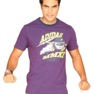 ADIDAS Men's Prt Purple T-shirt