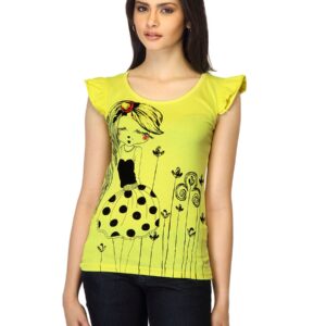 Jealous 21 Women Printed Yellow Top