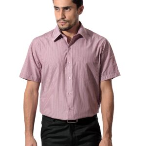 John Players Men Stripes Brown Shirt