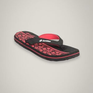 Lotto Women's Flora Black Red Flip Flop