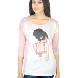 United Colors Of Benetton Women Pink Printed Top