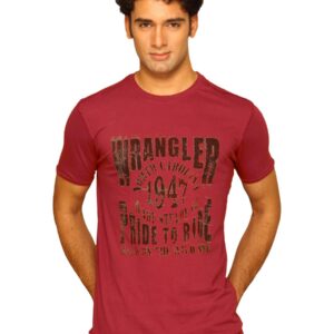 Wrangler Men's Pride To Ride Washed Red T-shirt