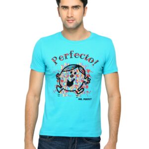 Mr. Men Printed Blue T-shirt