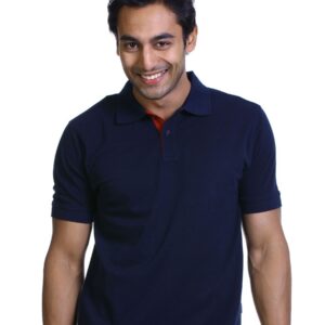 Basics Men Navy Polo T-shirt