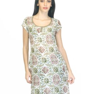 W Women Printed Green Kurta
