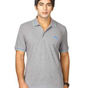 Puma Men's Foundation Grey Polo T-shirt