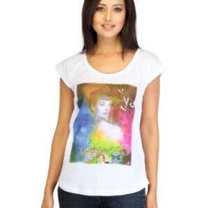 Arrow Woman Printed White T-shirt
