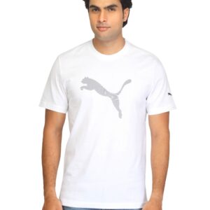 Puma Men Dizzy Graphic White T-shirt