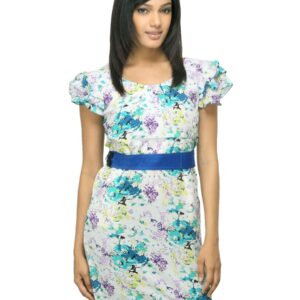 Sepia Women Printed White Dress