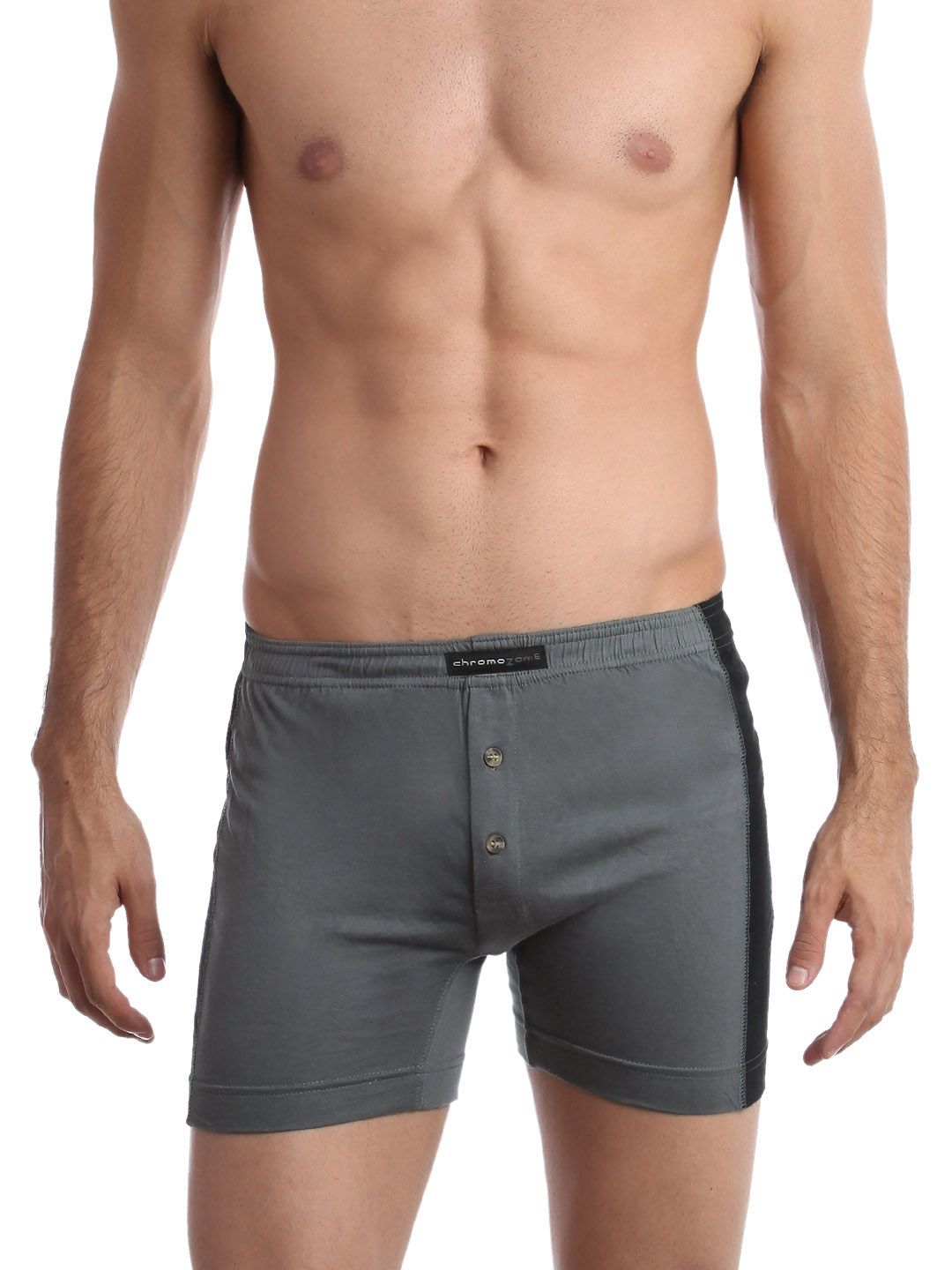 Chromozome Men Grey & Black Trunks