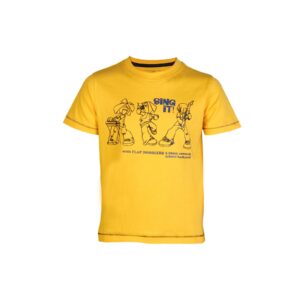 Doodle Boy Rockstar-sing it Yellow Tshirts