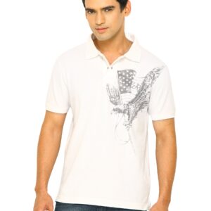 Wrangler Men White Polo Tshirts