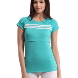 ADIDAS Women Blue T-shirt