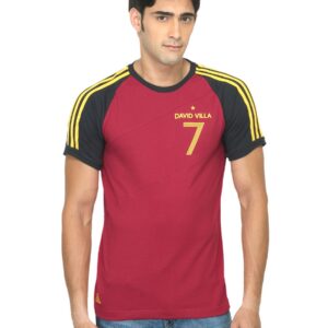 ADIDAS Men Villa Maroon T-shirt
