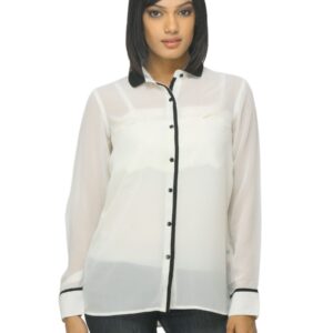 Femella Women Off-White Shirt