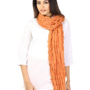 Aurelia Women Voile Orange Dupatta