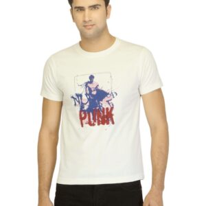 Myntra Men Surf Punk Off White T-shirt