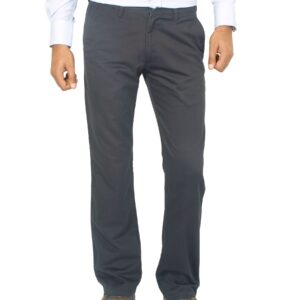 Highlander Men Classic Chinos Black Trousers