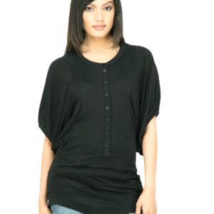 United Colors of Benetton Women Solid Black Top