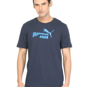 Puma Men Munchen Navy Blue T-shirt
