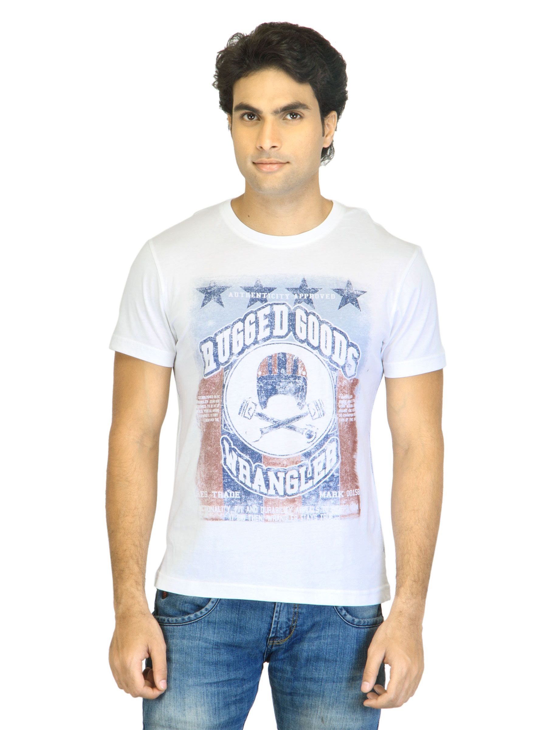 Wrangler Men Rugged Goods White T-shirt