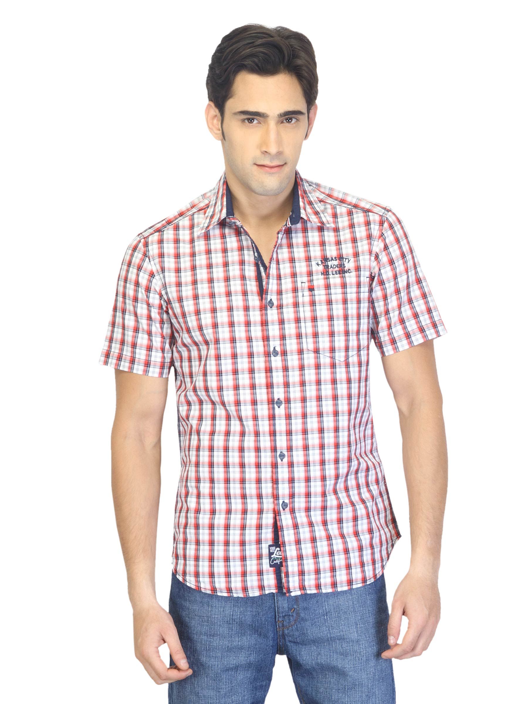 Lee Men Henry Red Check Shirt