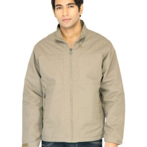 Turtle Solid Men Khaki Jacket
