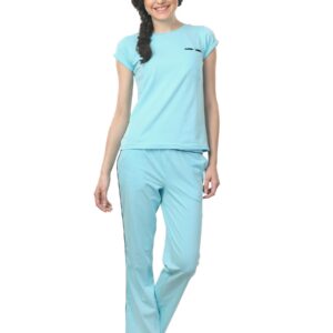 Femella Women Blue Nightdress