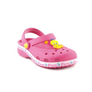 Warner Bros Kids Girls TW Big Facelog Pink Sandals