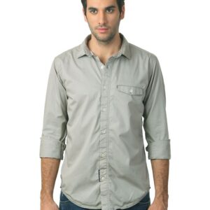 Basics Men Grey Shirt