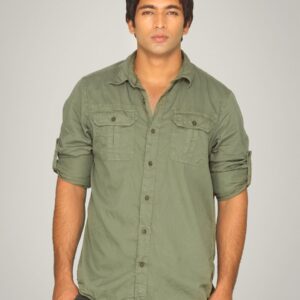 Timberland Men Vintage Rugged Green Shirt