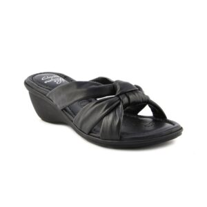 Clarks Women Soma Silk Leather Black Heels