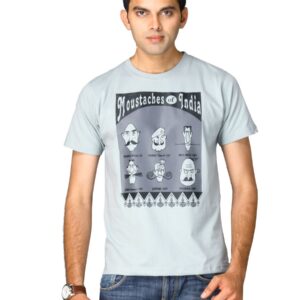Tantra Men's Moustaches Grey T-shirt