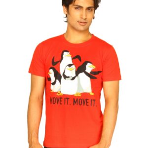 Guerrilla Men's Move It Move On Red T-shirt