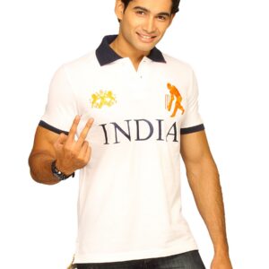 Sher Singh Men's India White Polo T-shirt