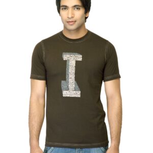 Mark Taylor Men Printed Brown T-shirt
