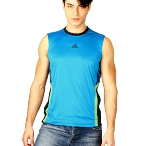 ADIDAS Men Torment S/L Blue T-Shirts