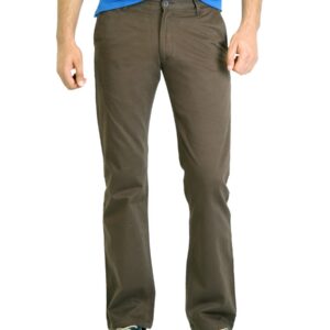 Highlander Men Solid Brown Trouser