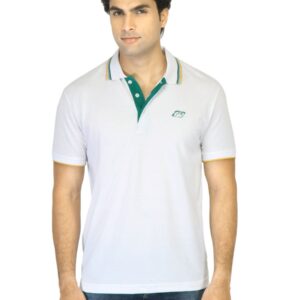 Proline Men White Polo T-Shirt