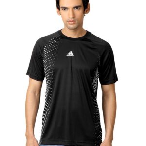 ADIDAS Men Black T-shirt