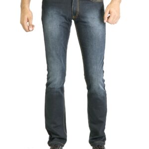 Locomotive Men Washed Blue Jeans