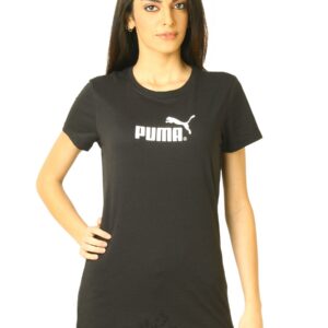 Puma Women Heather USP Black Tshirts