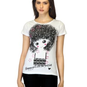 Jealous 21 Women Printed White T-shirt