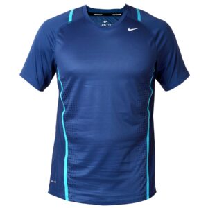 Nike Men As Race Day Ss Blue T-Shirts